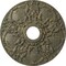 Ekena Millwork Norwich Ceiling Medallion (Canopies up to 4 1/2"), 18"OD x 3 1/2"ID x 1 3/8"P, Witch Hazel Crackle CM18NOWHC - alternate 1